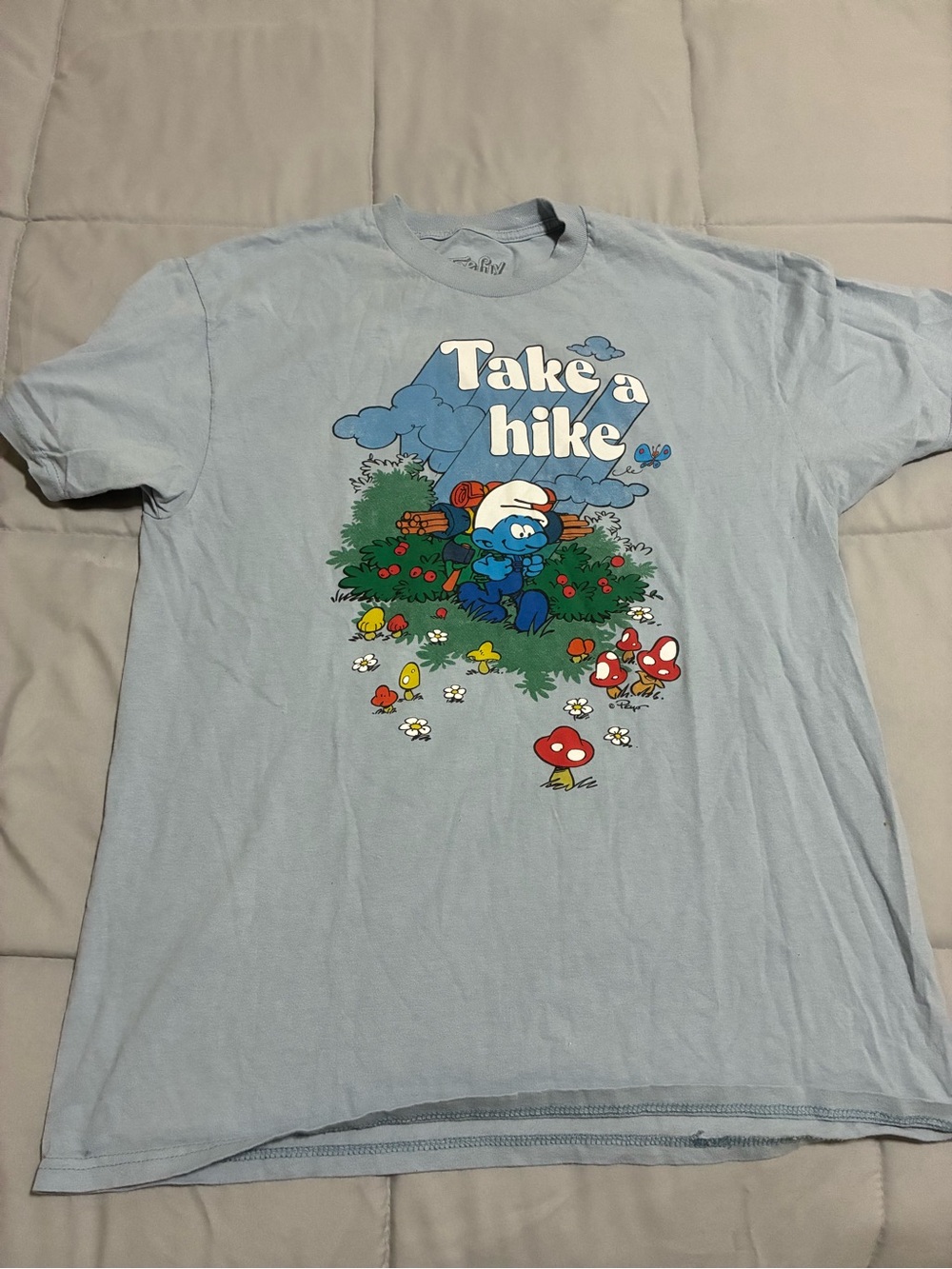 Take a Hike Graphic Tee - Light Blue